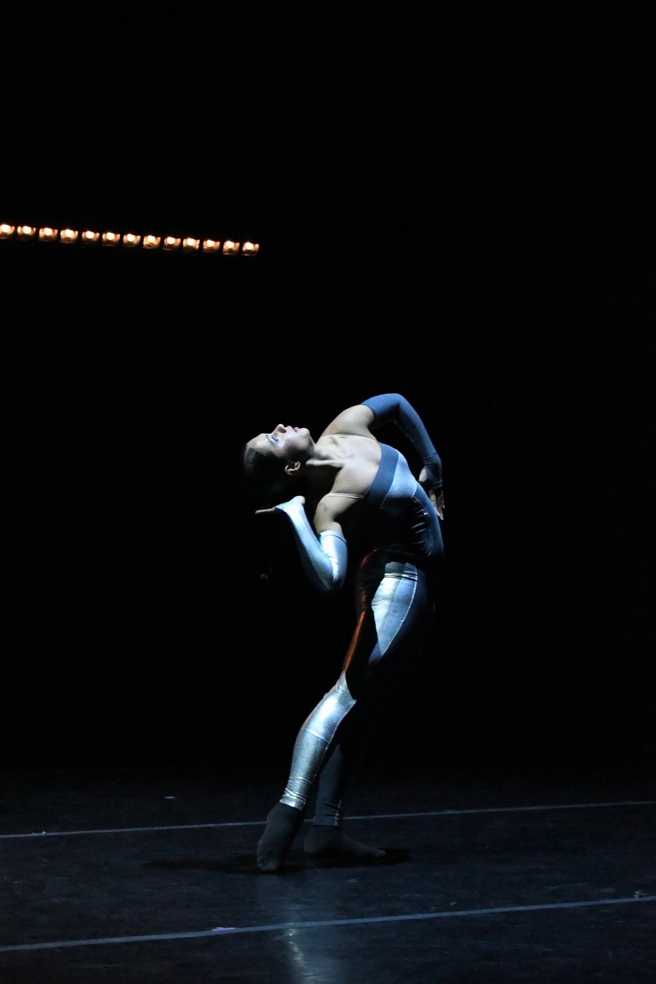 Dancer in aerial movement